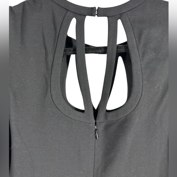 DVF Amy little black dress strappy cage straps Size 10. - Picture 5 of 6